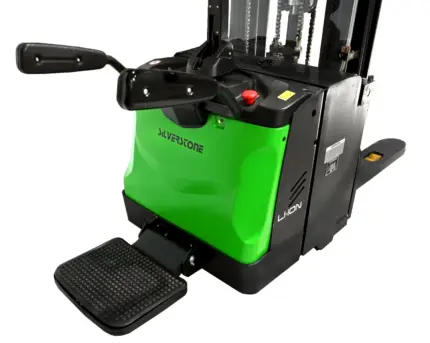 Silverstone ES16RSiLi električni visokopodizni viličar 1500kg 4.5m AC motor inicijalno podizanje stajaća platforma EPS servo podesiva brzina podizanja